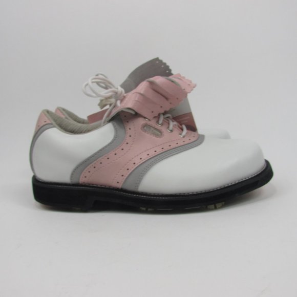 Top Flite Soft Spike Golf Shoes Women's Sz7.5 Pink & White - Picture 8 of 13